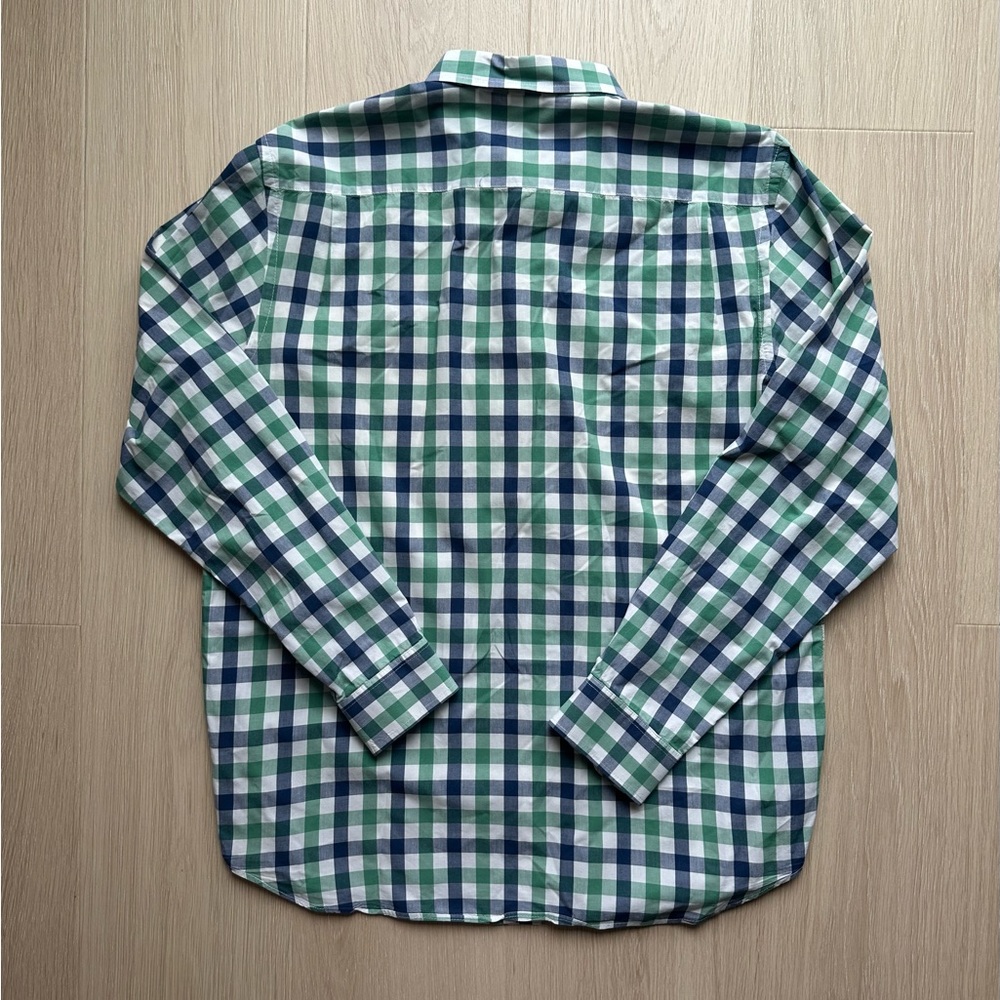Old Navy Buffalo Plaid Button Up Shirt Men’s XL Green Classic Casual - Picture 5 of 5